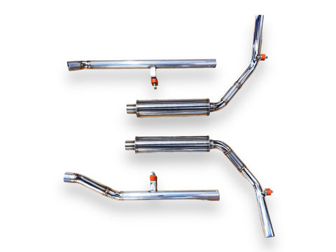 AV8 Stainless Exhaust System 1.75" Side Exit - Ford Model A 1928-1931