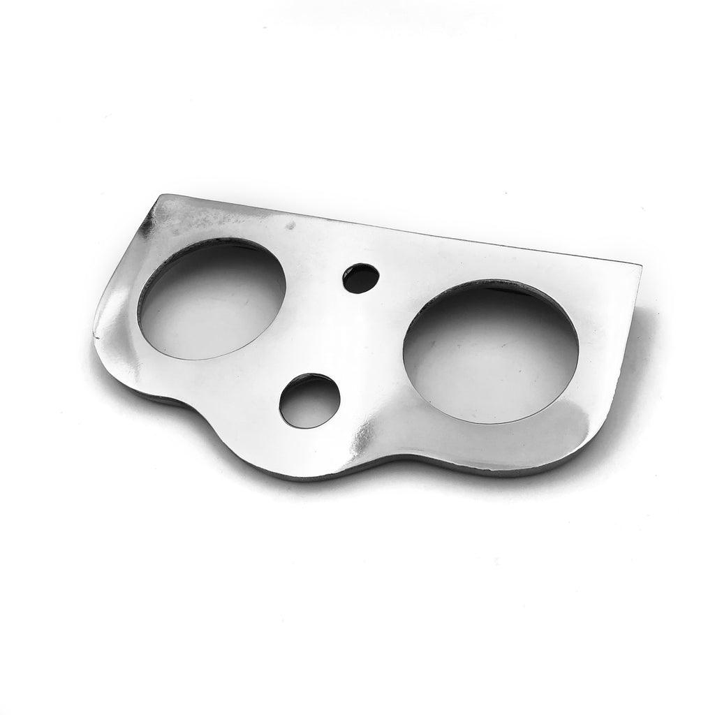 Cast Aluminum Under Dash Gauge Panel Polished or Raw Millworks Hot Rod