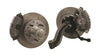 Hot Rod Finned Premium Front Disc Brake Kit for '37 - '41 Spindles Polished