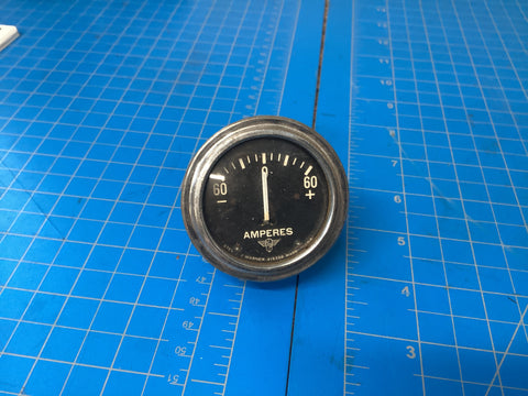 Stewart Warner 60-60 Amperes ammeter Gauge