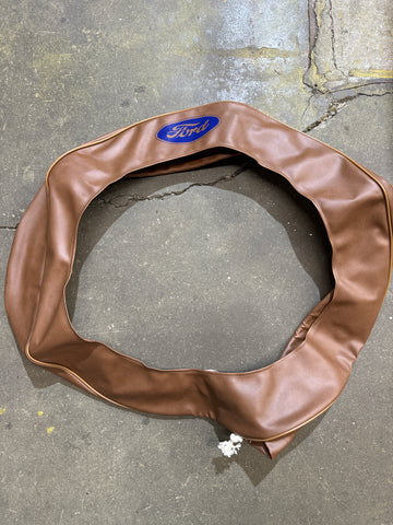 21" Dark Tan Spare Tire Cover - Ford Model A 1928-1929