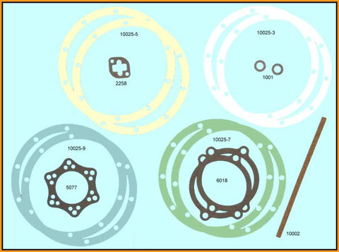 Rear Axle and U-Joint Set - Best Gasket Brand - Ford Model B and V8 1932-1948