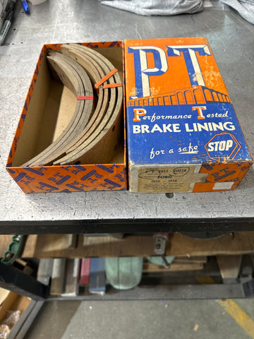 NOS Performance Tested Brake Shoe Lining Kit - Ford Cars 1955-1957