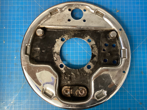 Early Ford Front Backing Plate Set (Chrome) 1942-48