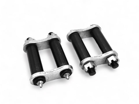 Rear Spring Shackles 2.25” Width .75” Metal Bushing Greasable - Ford M ...