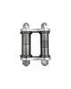 Front Spring Shackles Plain Steel Plates for Stock Model A Perches - 1.75" Width x .6875" and .75" Oil Lite Bushings