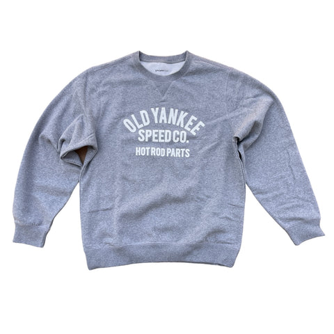Old Yankee Speed Co. Varsity Crew Sweatshirt - Heathered Grey
