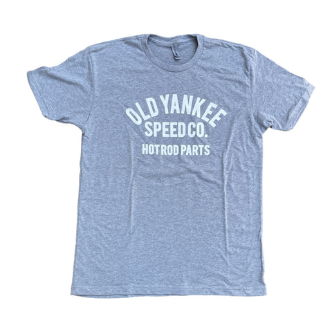 Old Yankee Speed Co. Varsity Short Sleeve Tee Shirt - Heathered Grey