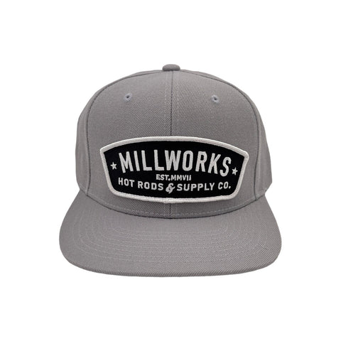 Millworks Embroidered Banner Patch Hat - Grey