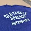 Old Yankee Speed Co. Varsity Short Sleeve Tee Shirt - Heathered Blue