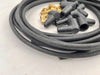 Flathead V8 7 MM Vintage Cloth Covered Copper Core Spark Plug Wires - Universal Fit Black
