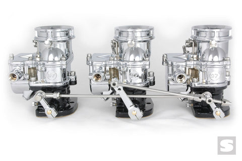 Stromberg Progressive 3x2 Linkage. 5-1/2in. Chrome