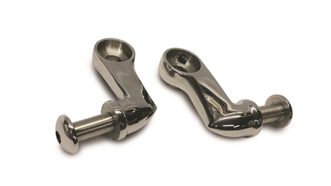 GT2 Lower Shock Mounts Polished Stainless Steel