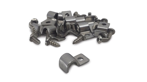 Stainless Steel Line Clamp Kit for Single Lines - Select Size