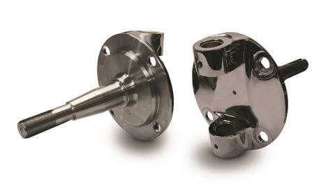 Forged Steel Spindle Kit 1937-1941 Ford Bushed and Reamed Chrome