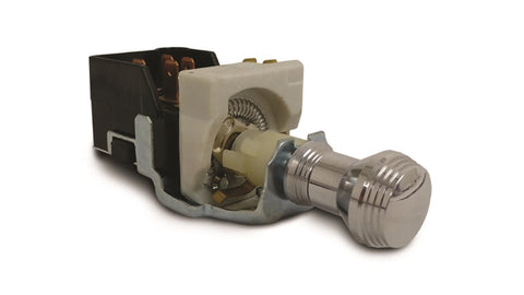 GM Style Headlight Switch With Dimmer - Art Deco Style Polished