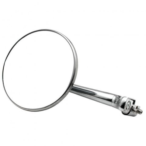 4" Stainless Steel Peep Mirror With Chrome Straight Arm