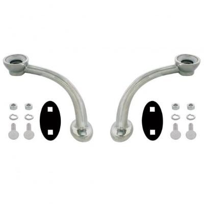 Polished Stainless Steel Hotrod Headlight Stands (Pair)